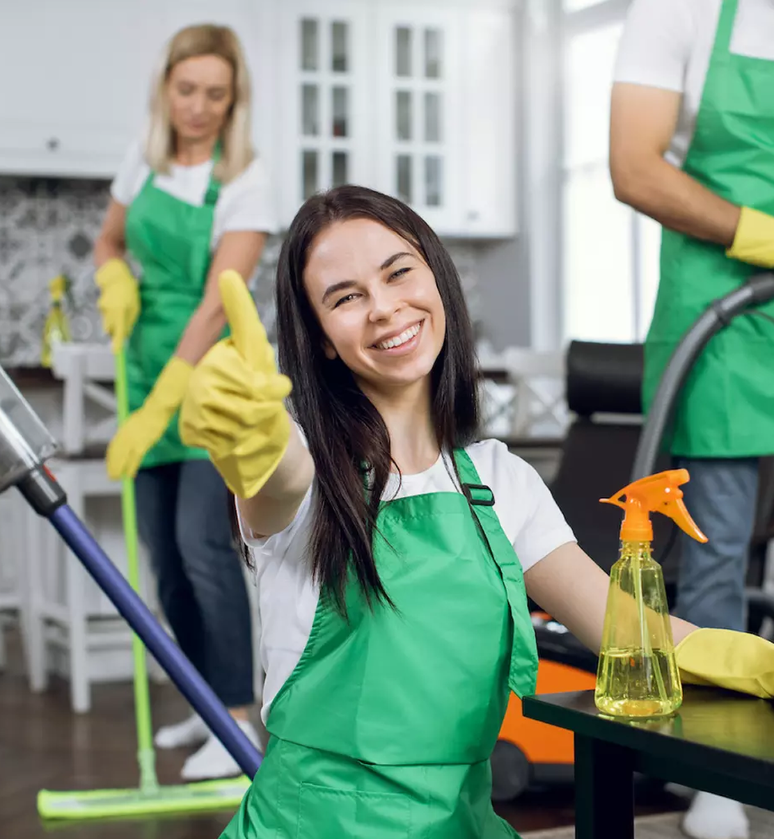 Cleaning team